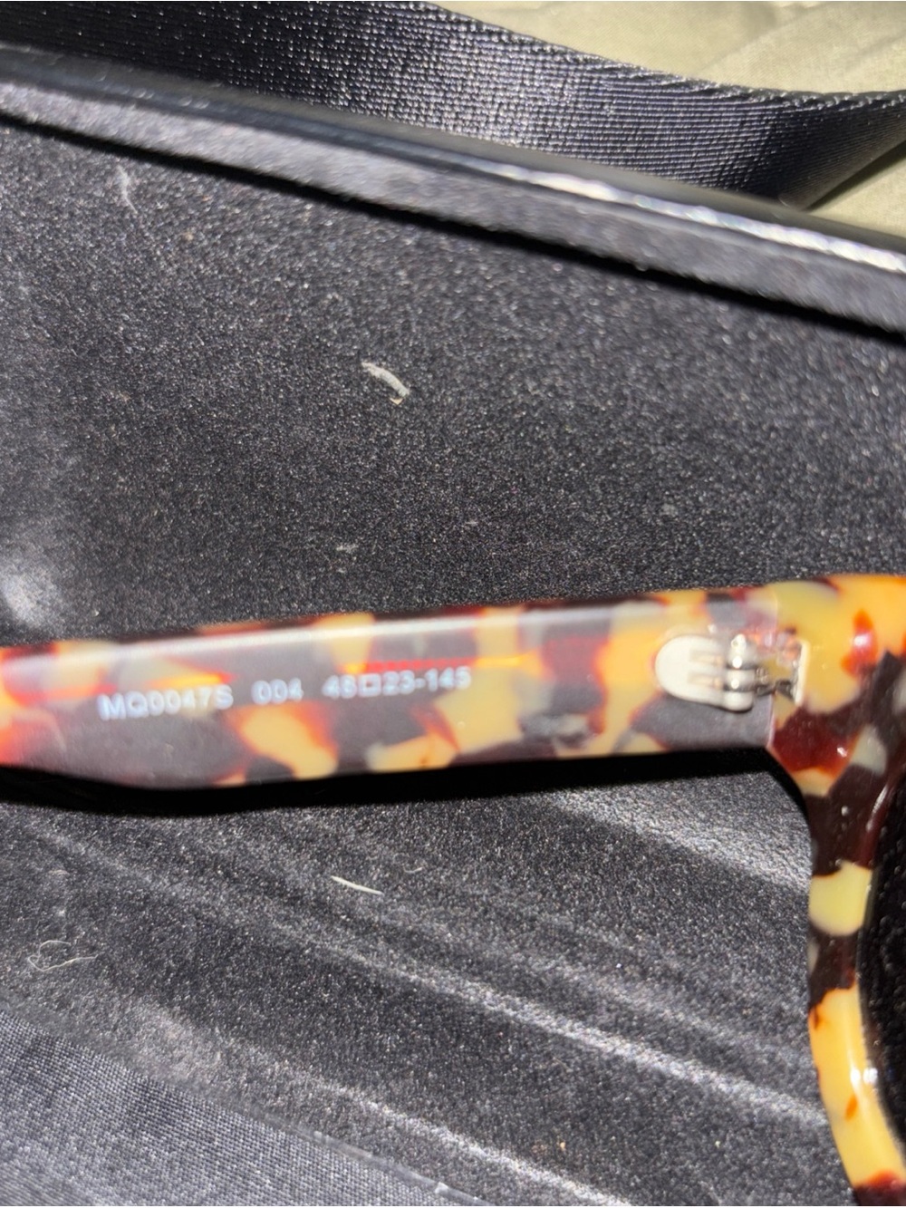 Alexander McQueen Oversized Tortoiseshell Frame Sunglasses Blue Mirrored Lenses - Picture 6 of 7